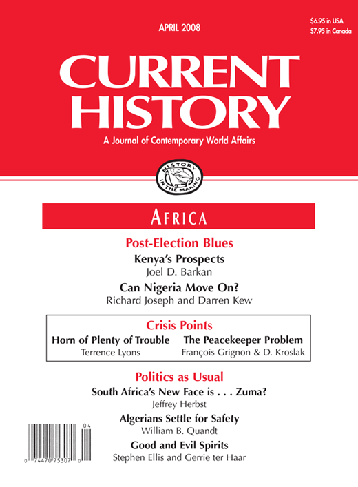 Current History Cover Image for Volume 107, Issue 708