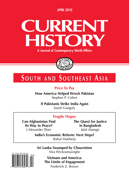 Current History Cover Image for Volume 109, Issue 726