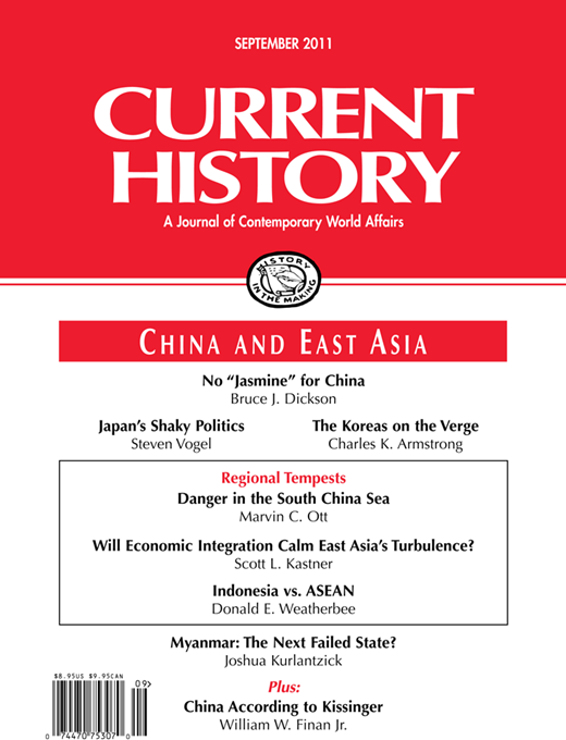 Current History Cover Image for Volume 110, Issue 737