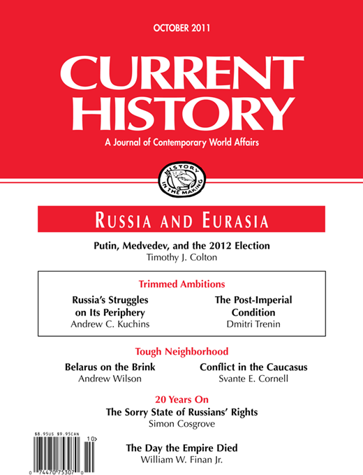 Current History Cover Image for Volume 110, Issue 738