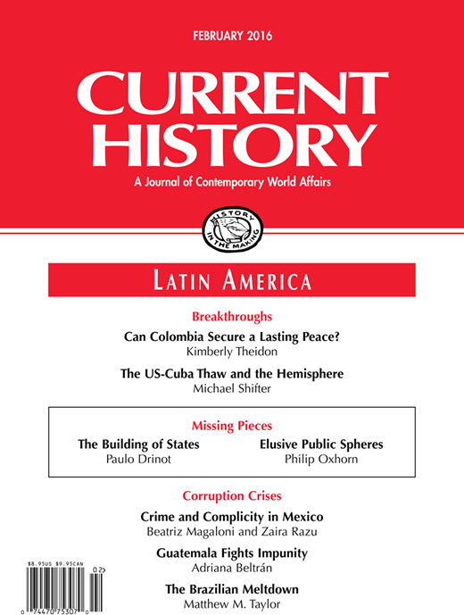 Current History Cover Image for Volume 115, Issue 778