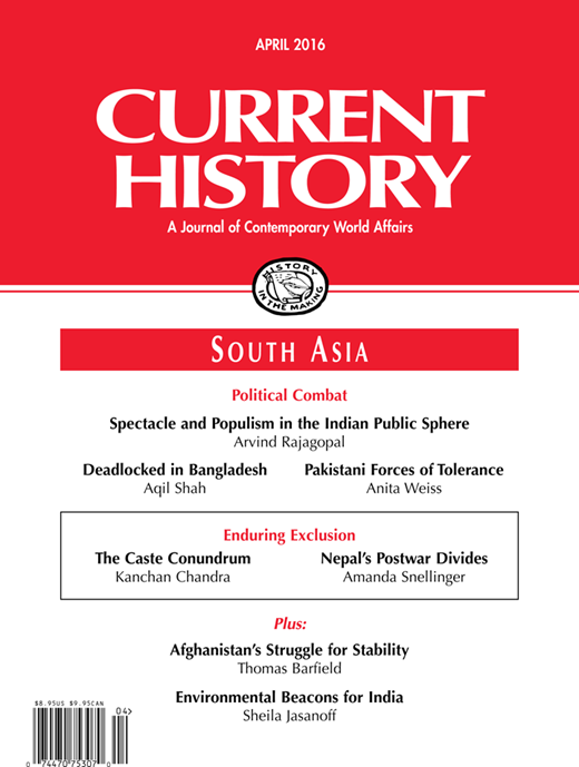Current History Cover Image for Volume 115, Issue 780