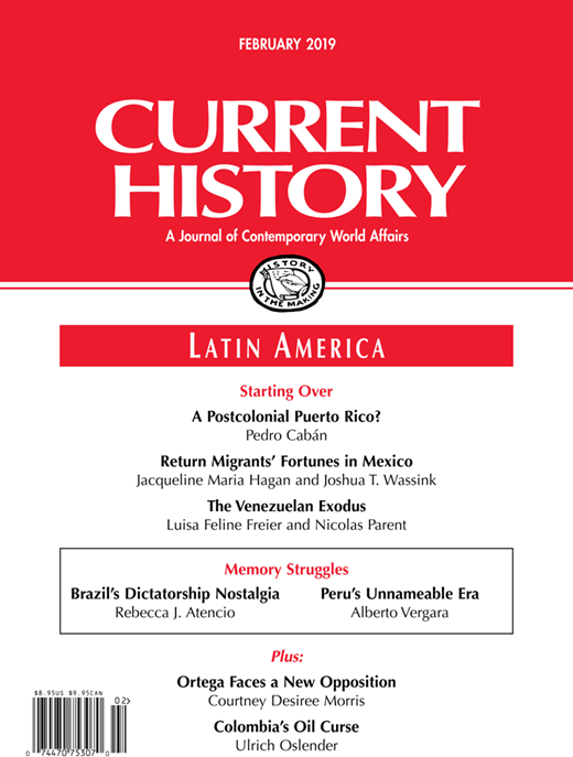 Current History Cover Image for Volume 118, Issue 805