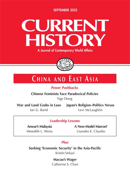 Current History Cover Image for Volume 122, Issue 845