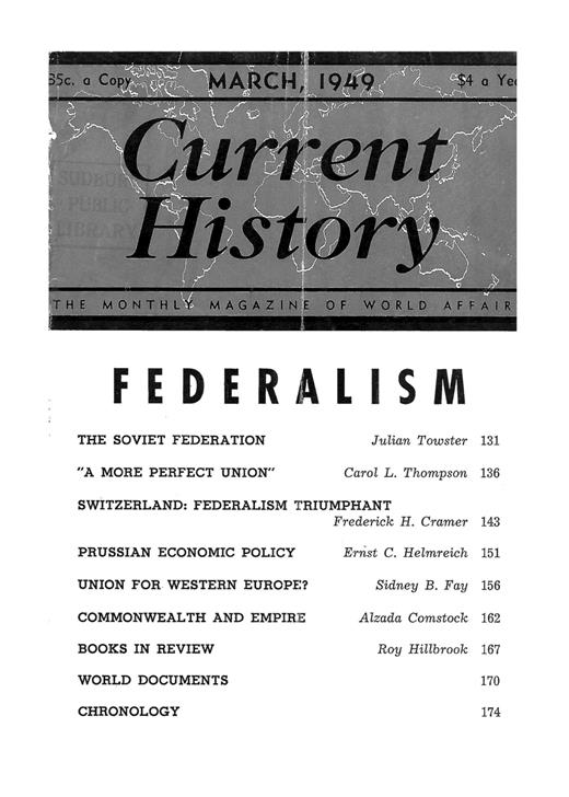 Current History Cover Image for Volume 16, Issue 91