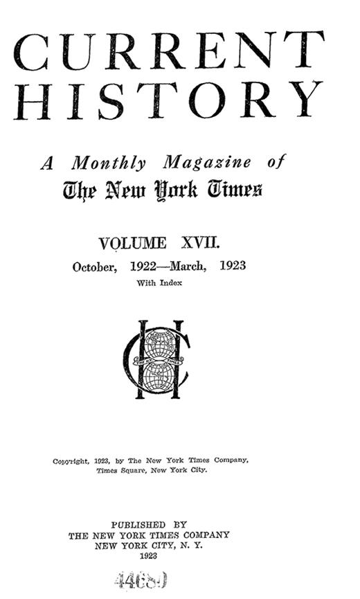 Current History Cover Image for Volume 17, Issue 6