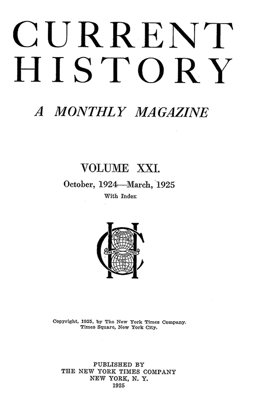 Current History Cover Image for Volume 21, Issue 5