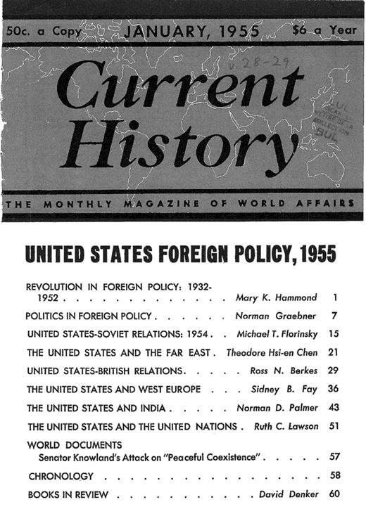 Current History Cover Image for Volume 28, Issue 161
