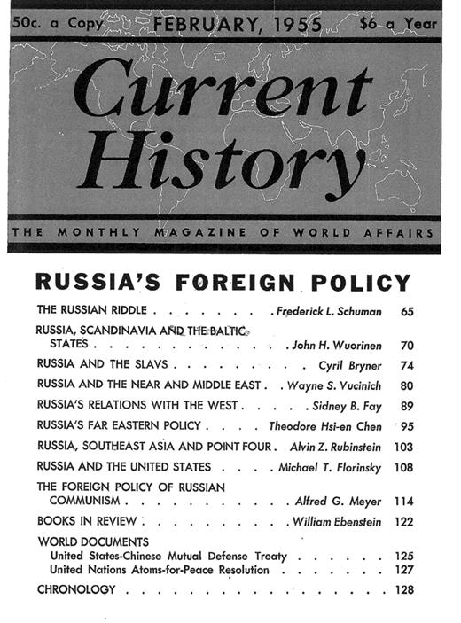 Current History Cover Image for Volume 28, Issue 162