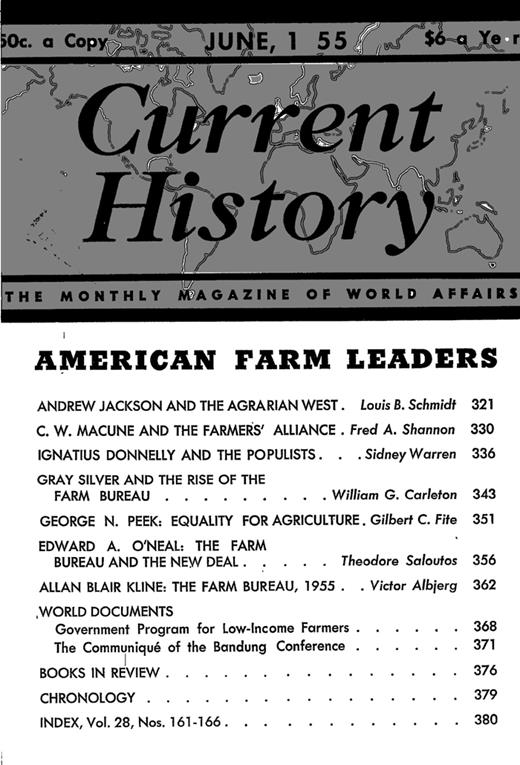 Current History Cover Image for Volume 28, Issue 166