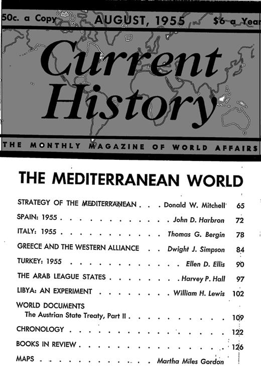 Current History Cover Image for Volume 29, Issue 168