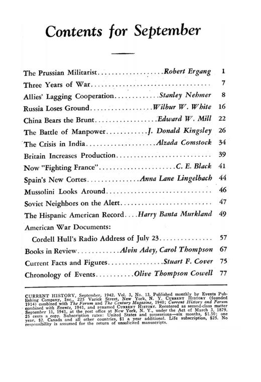 Current History Cover Image for Volume 3, Issue 13