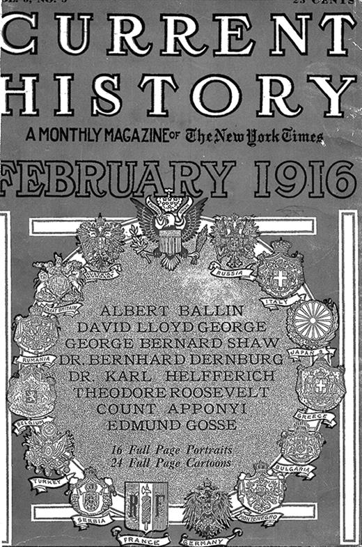 Current History Cover Image for Volume 3, Issue 5