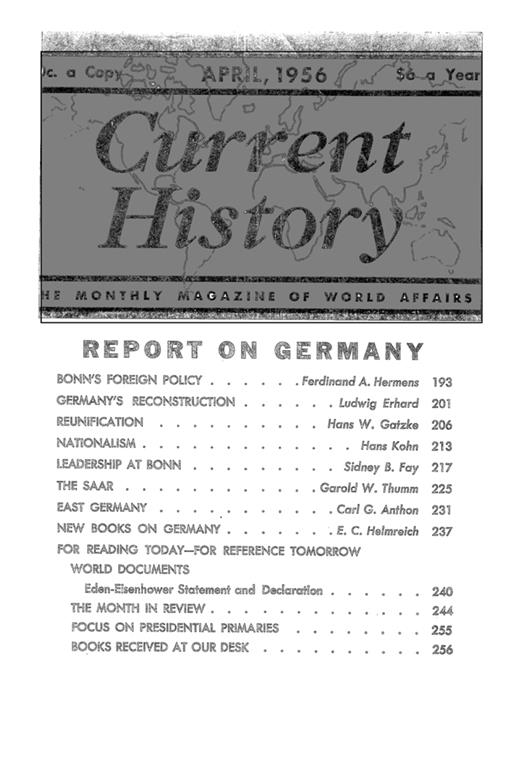 Current History Cover Image for Volume 30, Issue 176