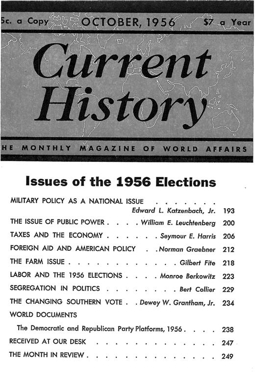 Current History Cover Image for Volume 31, Issue 182