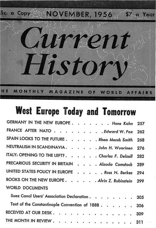 Current History Cover Image for Volume 31, Issue 183