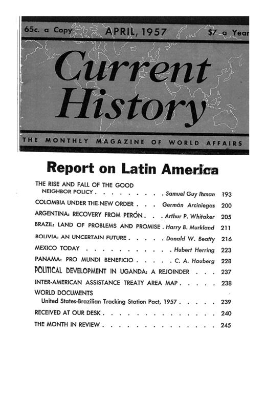 Current History Cover Image for Volume 32, Issue 188