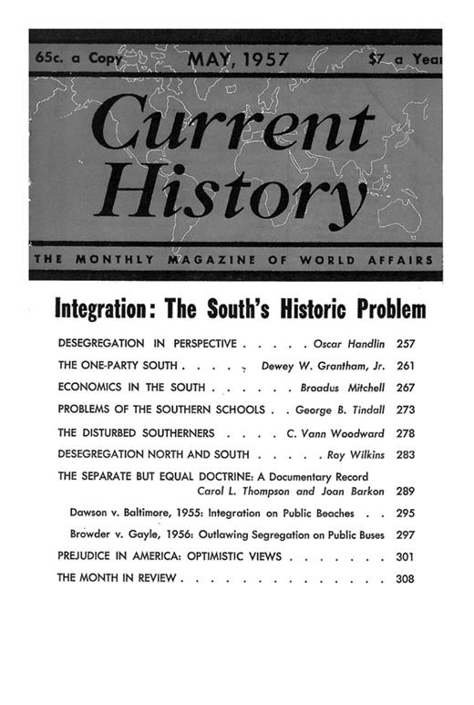 Current History Cover Image for Volume 32, Issue 189