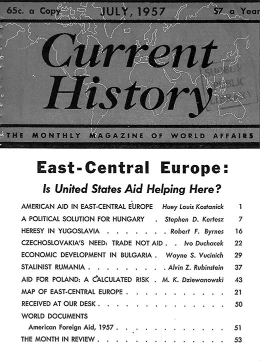 Current History Cover Image for Volume 33, Issue 191