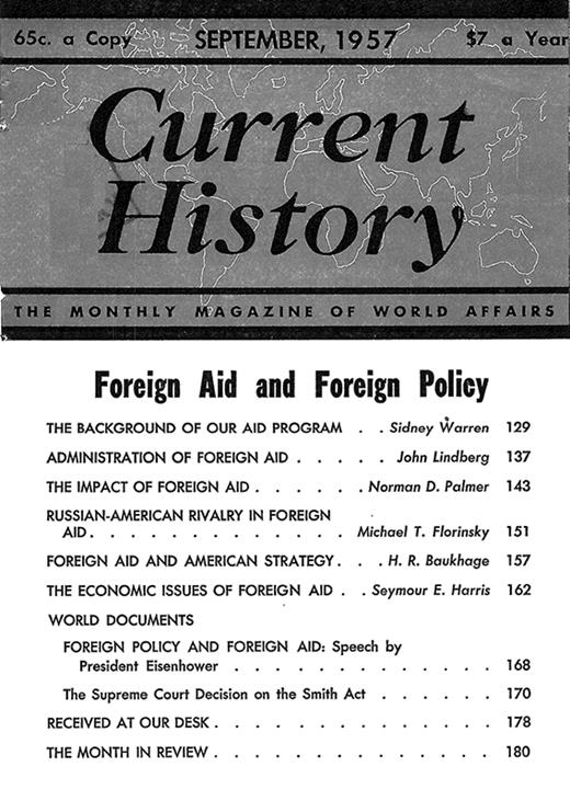 Current History Cover Image for Volume 33, Issue 193