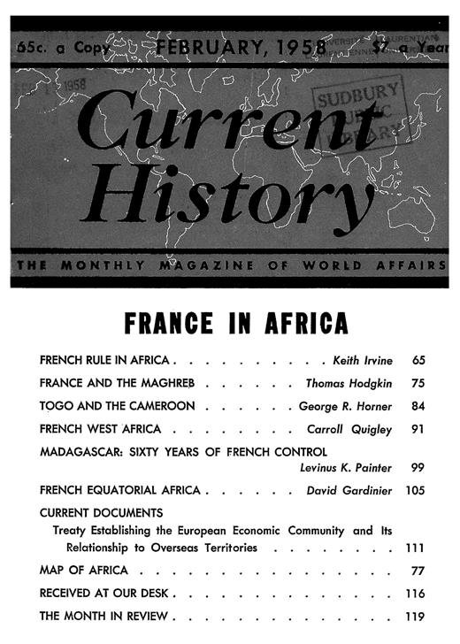 Current History Cover Image for Volume 34, Issue 198