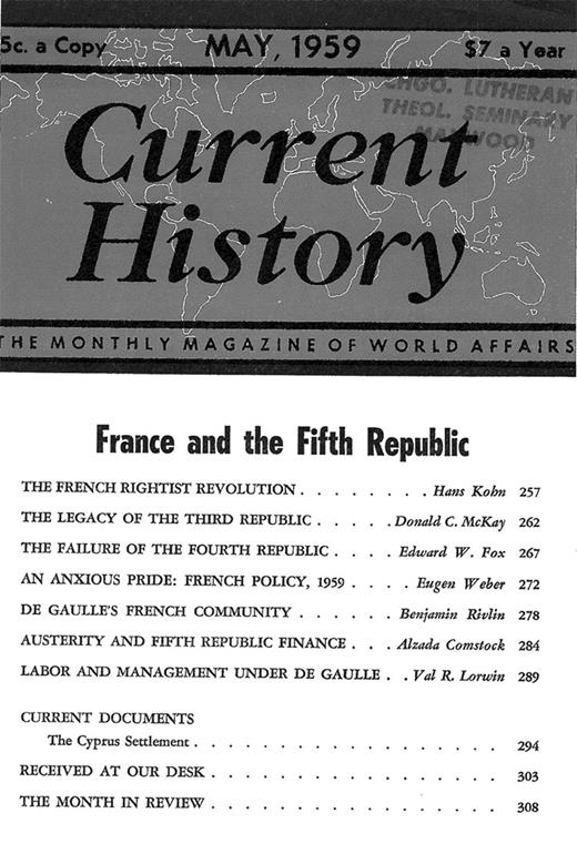 Current History Cover Image for Volume 36, Issue 213