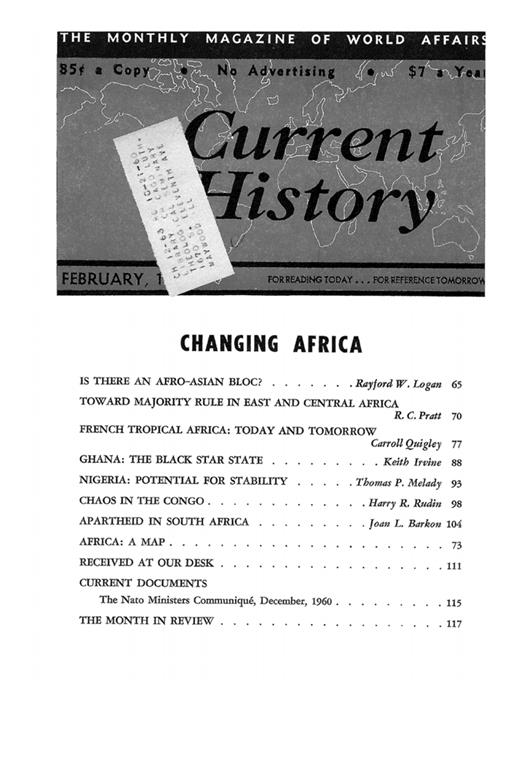 Current History Cover Image for Volume 40, Issue 234