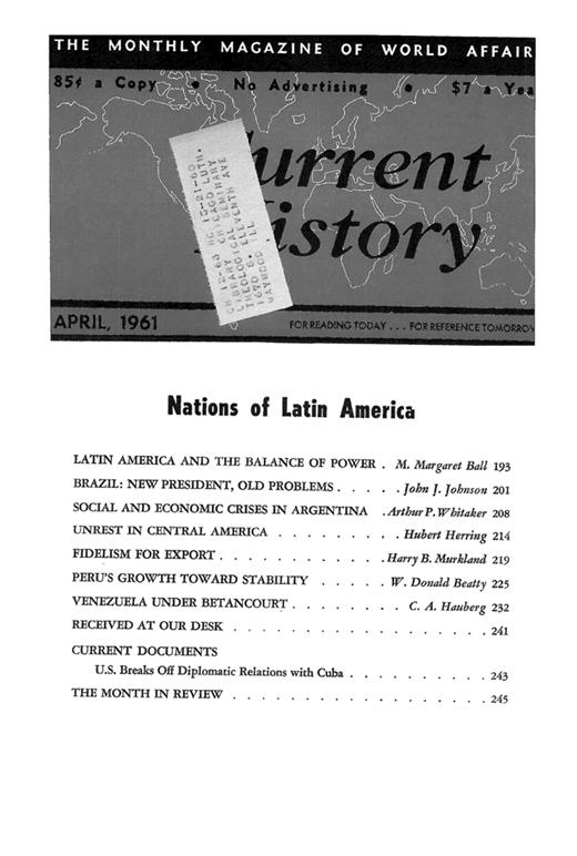 Current History Cover Image for Volume 40, Issue 236