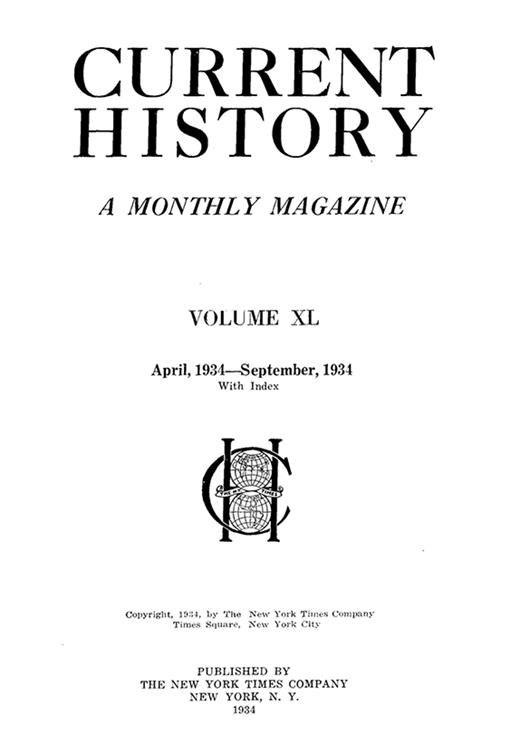 Current History Cover Image for Volume 40, Issue 5