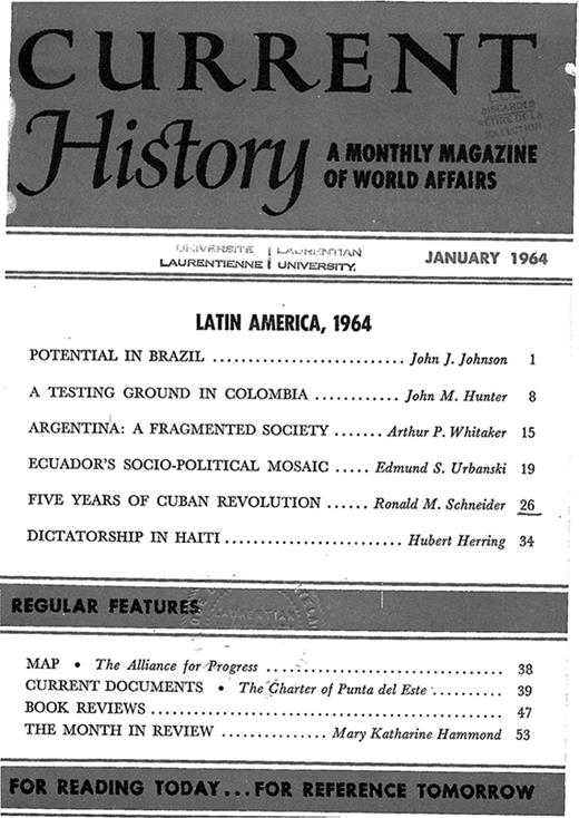 Current History Cover Image for Volume 46, Issue 269