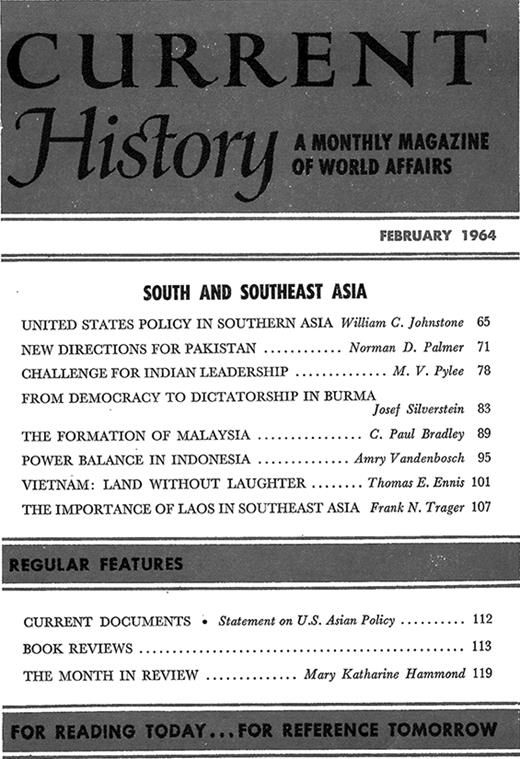 Current History Cover Image for Volume 46, Issue 270