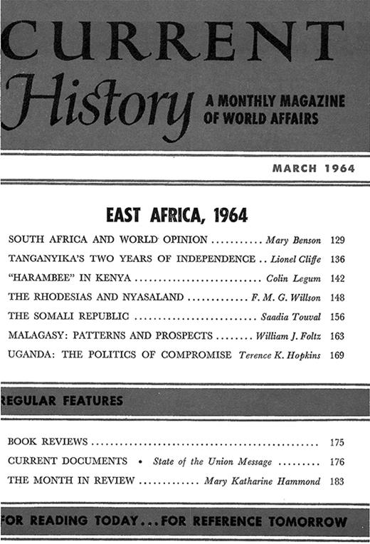 Current History Cover Image for Volume 46, Issue 271