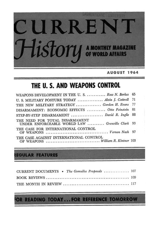 Current History Cover Image for Volume 47, Issue 276
