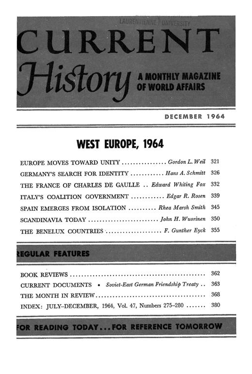 Current History Cover Image for Volume 47, Issue 280