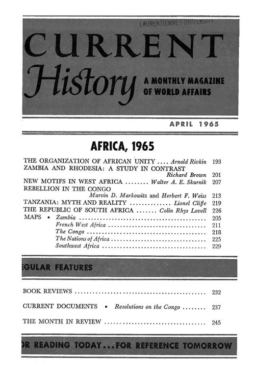 Current History Cover Image for Volume 48, Issue 284