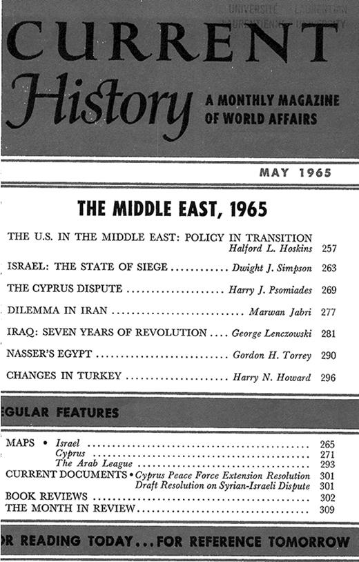 Current History Cover Image for Volume 48, Issue 285