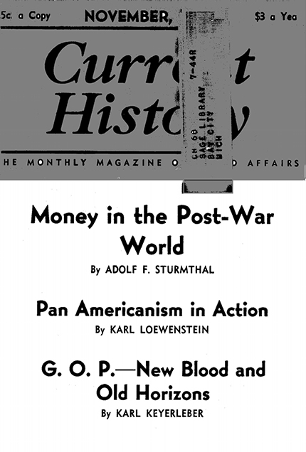 Current History Cover Image for Volume 5, Issue 27