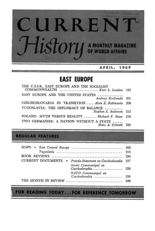 Current History Cover Image for Volume 56, Issue 332