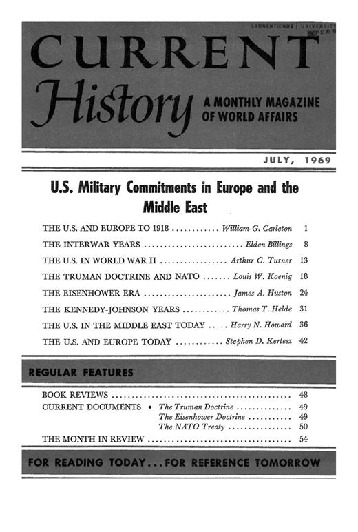 Current History Cover Image for Volume 57, Issue 335