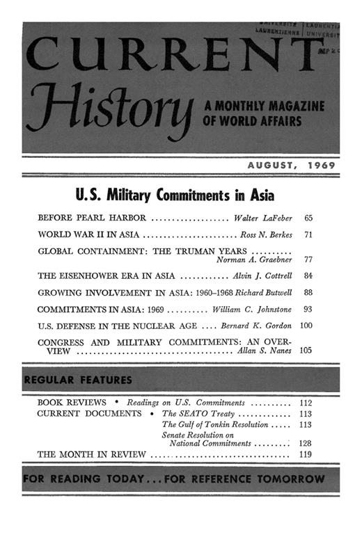 Current History Cover Image for Volume 57, Issue 336