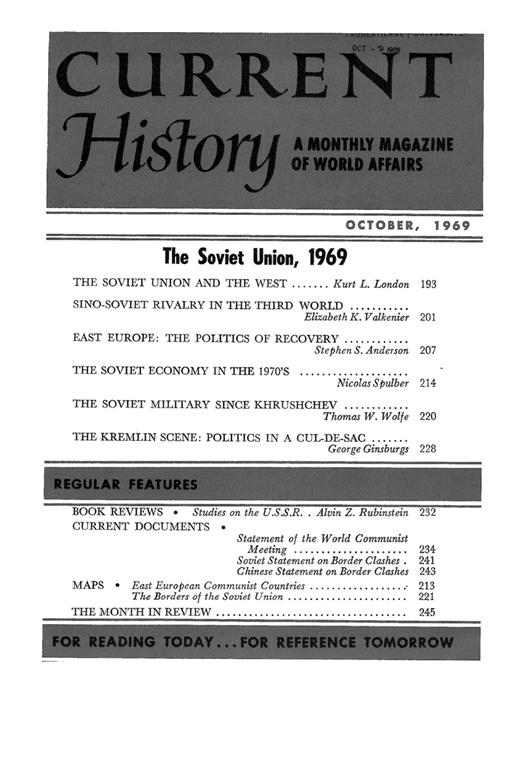 Current History Cover Image for Volume 57, Issue 338