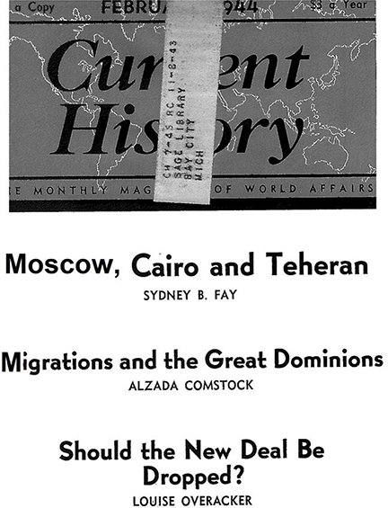 Current History Cover Image for Volume 6, Issue 30