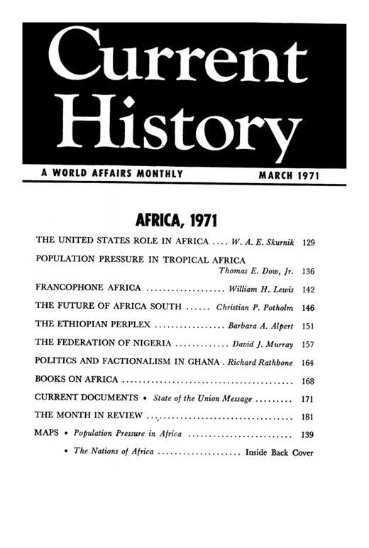 Current History Cover Image for Volume 60, Issue 355