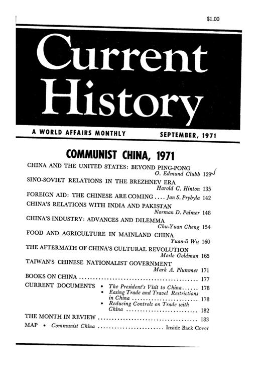 Current History Cover Image for Volume 61, Issue 361