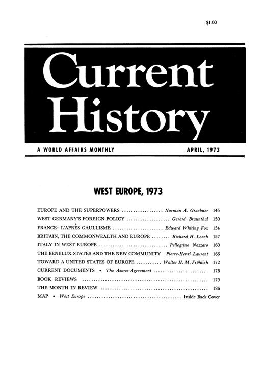 Current History Cover Image for Volume 64, Issue 380