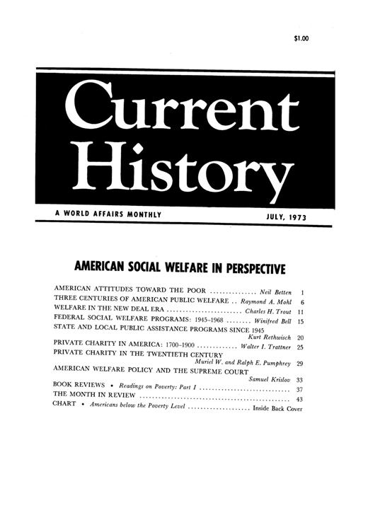 Current History Cover Image for Volume 65, Issue 383