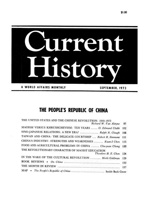 Current History Cover Image for Volume 65, Issue 385