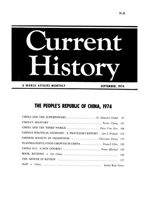 Current History Cover Image for Volume 67, Issue 397