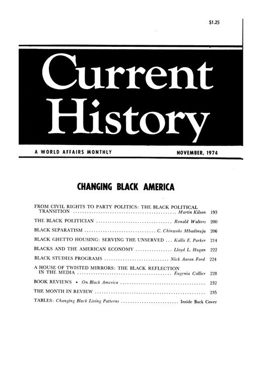 Current History Cover Image for Volume 67, Issue 399