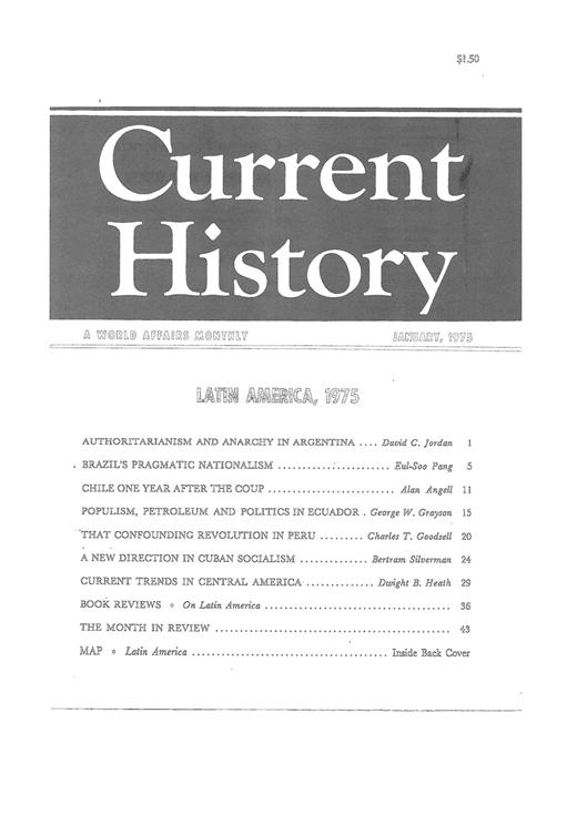 Current History Cover Image for Volume 68, Issue 401